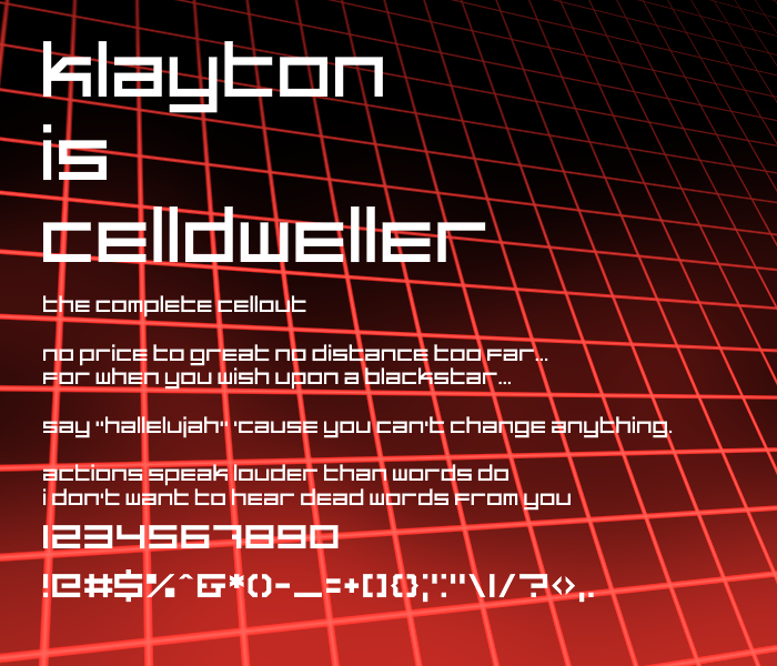 Cellout | FontStruct