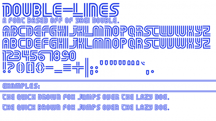 Double-Lines | FontStruct
