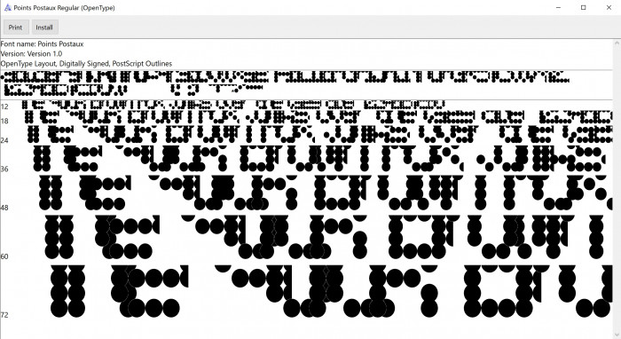 Points Postaux | FontStruct