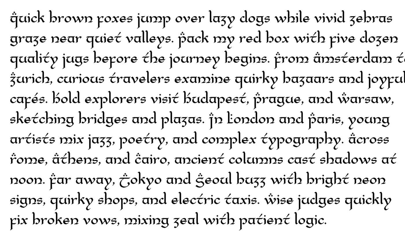 Elrond (Latin) | FontStruct